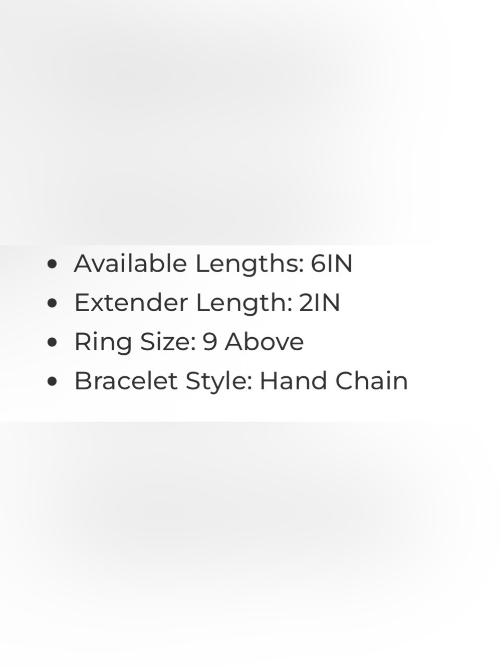 Adina Eden White Gold Plated and Triple A CZ Hand Chain Bracelet - Picture 6 of 8